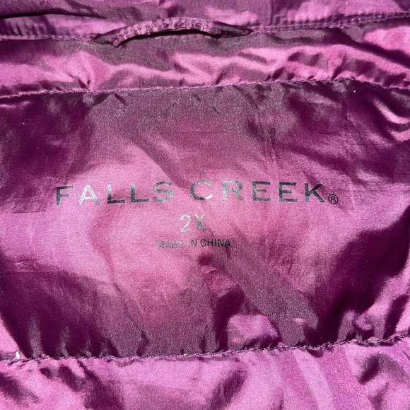 Falls Creek Ladies Down Light Coat Size 2X - Picture 4 of 9